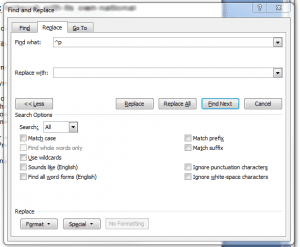 replace-300x247 Business Tip: Cut editing times by tricking MS Word